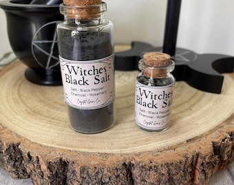 Witches black salt for Spells for Spell Craft and Intention Jars Small