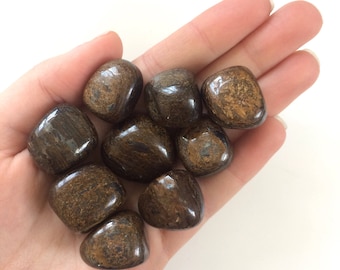 Bronzite tumbled stones 15-25mm