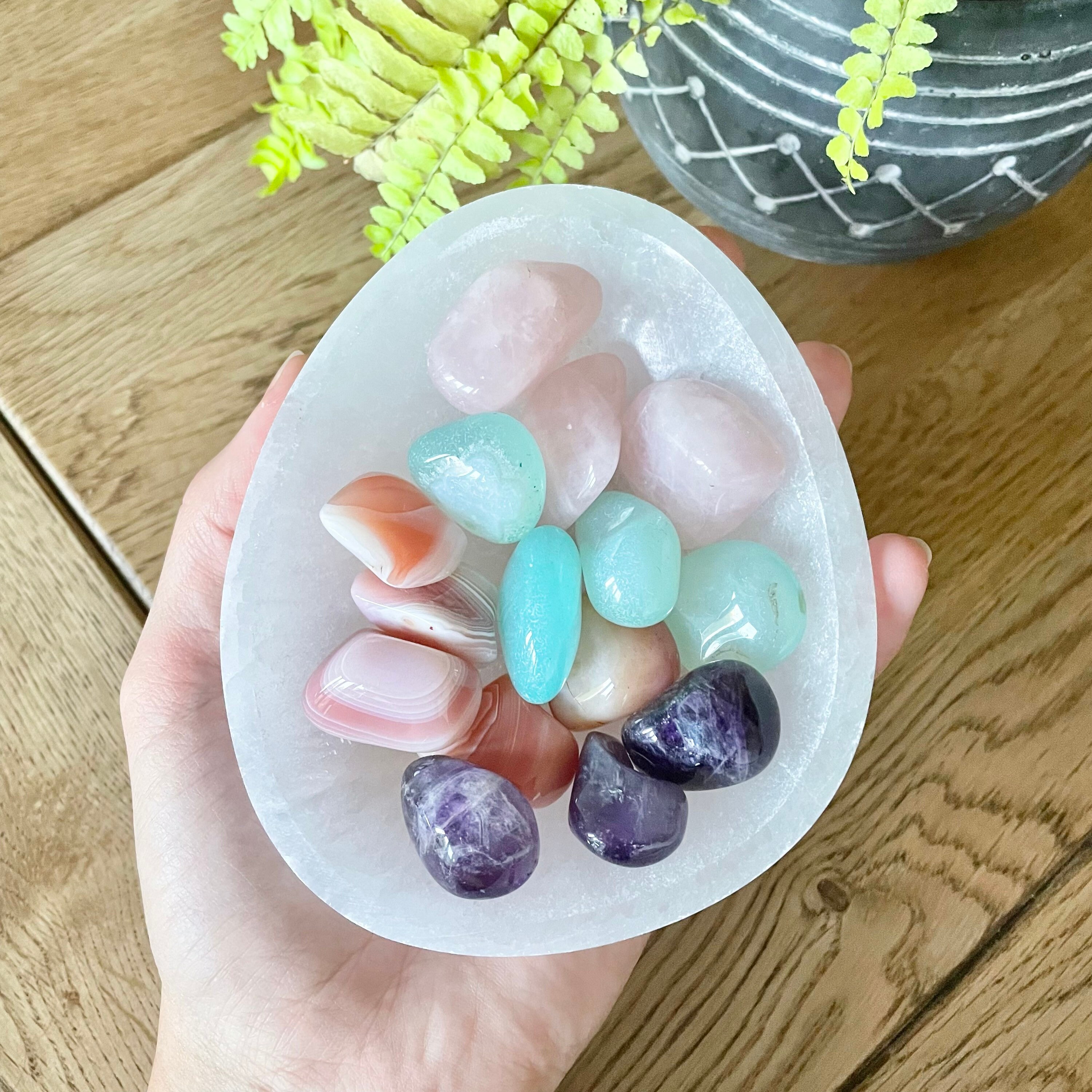 Extra Large Selenite Shaped Bowl Natural for Charging Crystals Etsy UK