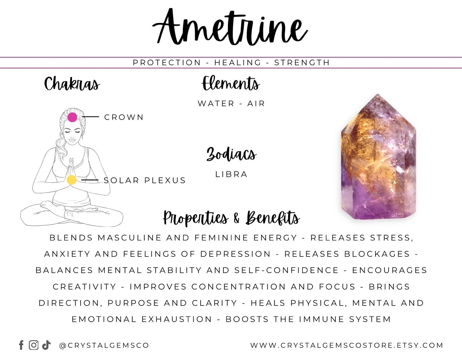 Ametrine Amethyst Tumbled Stones Medium Positive 20 25mm Brazil Etsy