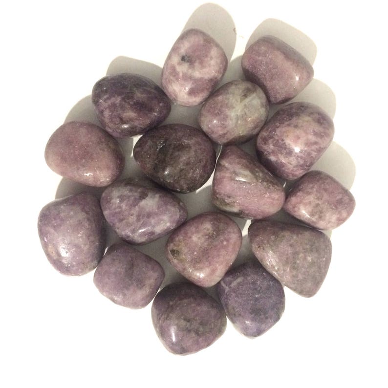 Lepidolite tumbled stone 15 20mm | Etsy