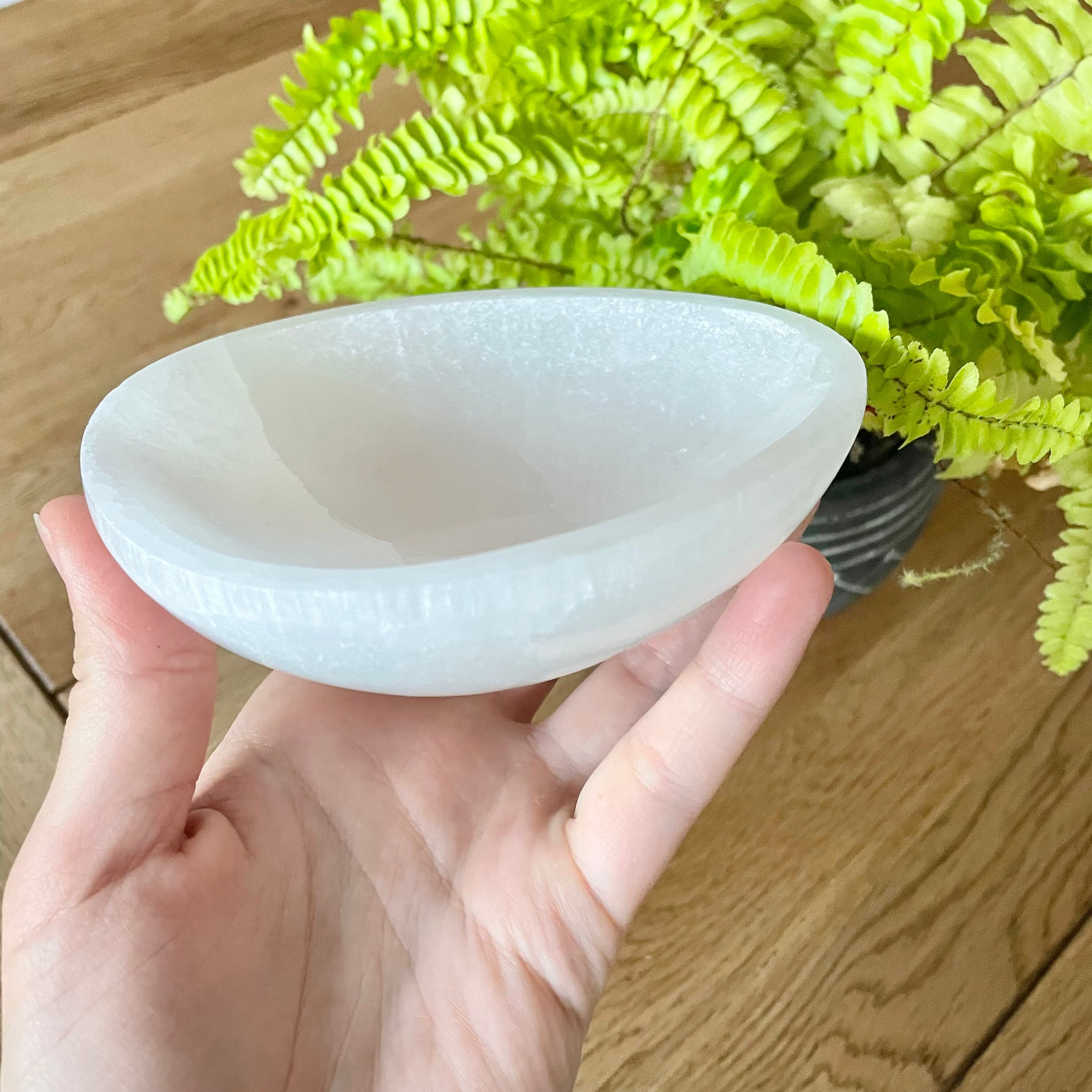 Extra Large Selenite Shaped Bowl Natural for Charging Crystals Etsy UK