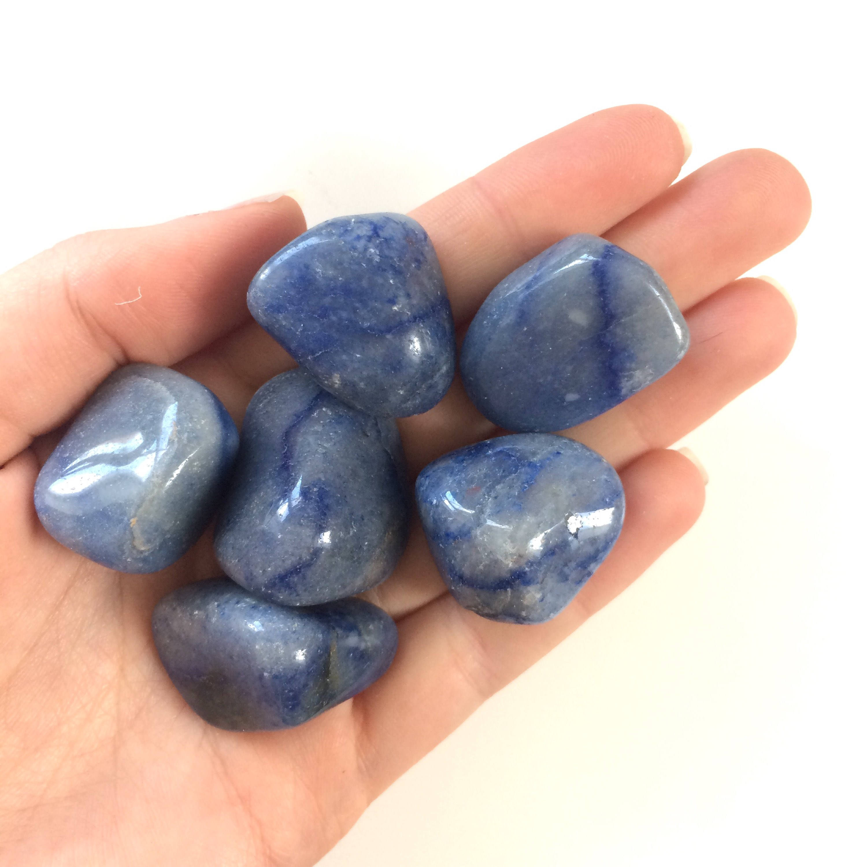 Gemstones Jewelry & Beauty Dark Blue Quartz Tumbled Stones
