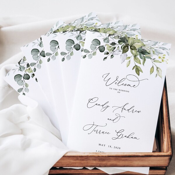 Half Fold Programs Etsy