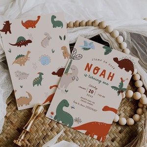 Dinosaur Birthday Invitation, Dinosaur First Birthday Invite, Jurassic Birthday Party, Trex Party, Dinosaur Party, Dinosaur birthday, DN1