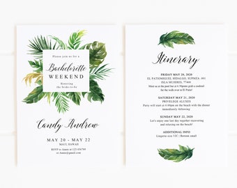 beach bachelorette invitation etsy