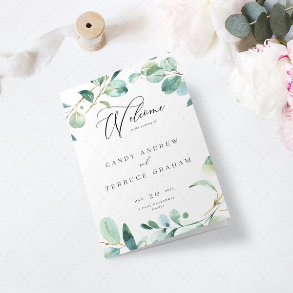 Half Fold Programs Etsy