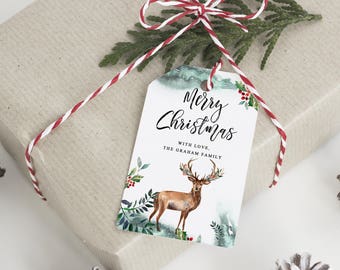 christmas tags etsy
