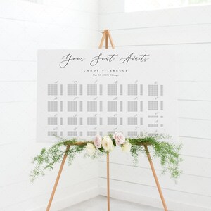 Tableau marriage template stampabile, Tableau editabile modificabile, diagramma posti a sedere template editabile, Instant download, PH18
