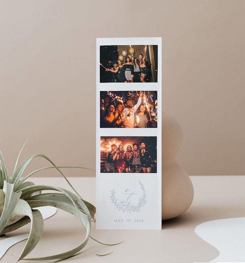 Photo Booth Strip Template Photo Booth Cards Template Photo Etsy