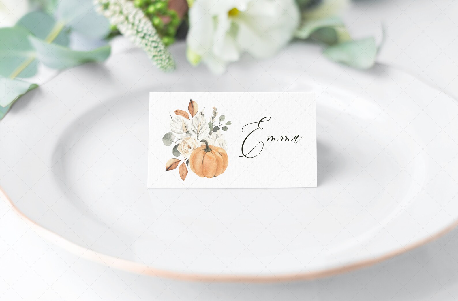 Fall Place Card Holder Template Thanksgiving Place Cards Etsy