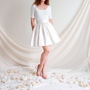 Wedding dress silk and lace