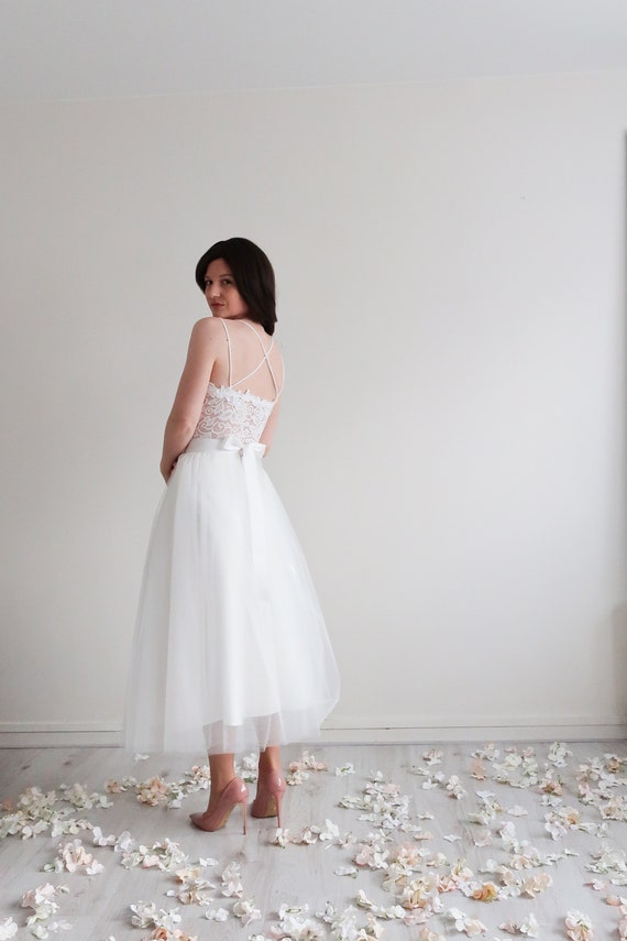 Robe de mariée tutu sale