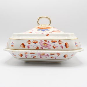 Early 19th Century Derby Covered Tureen, Vegetable Bowl with Lid