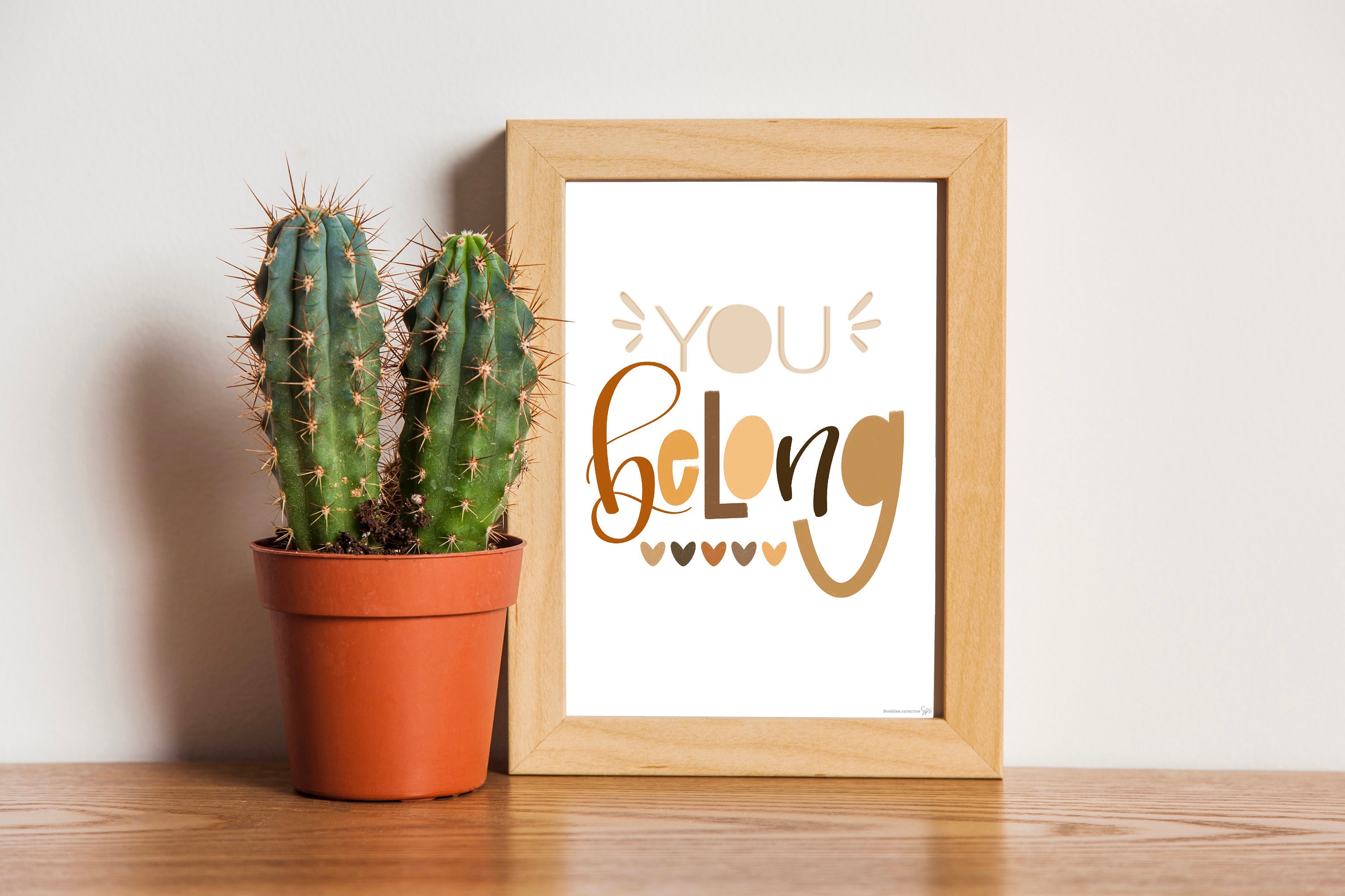 Physical Print You Belong Poster Elementary Class Decor Etsy
