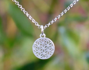 Pendant, Flower of Life in silver for S.M.