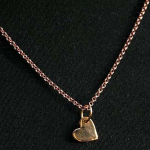 Necklace, heart in rose gold image 2