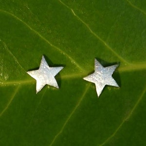 Star, Earrings, Plugs, Silver image 4