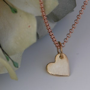 Necklace, heart in rose gold image 1