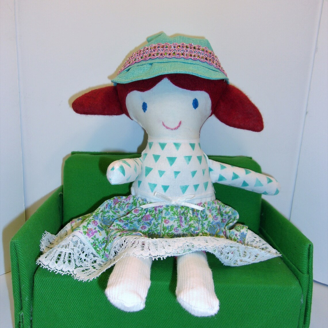 Girl Rag Doll Doll for Play Doll With Red Hair Doll With Etsy