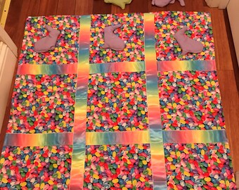 Easter Tic Tac Toe Game, Bunny Bean Bag Game, Easter Gift for Kids, Classroom Bean Bag Game, Easter Theme Bean Bags