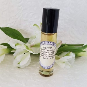 Mezcla de aceites esenciales para dormir: relajante, equilibrante y reconfortante para ayudar a conciliar el sueño y mantenerlo: lavanda, bergamota, vetiver, ylang ylang
