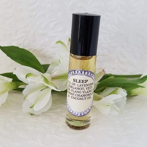 Sleep Essential Oil Blend Relaxing, Balancing, Comforting to Aid in Falling and Staying Asleep Lavender, Bergamot, Vetiver, Ylang Ylang image 1