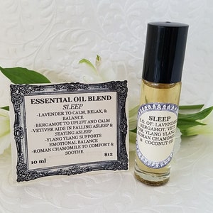 Sleep Essential Oil Blend Relaxing, Balancing, Comforting to Aid in Falling and Staying Asleep Lavender, Bergamot, Vetiver, Ylang Ylang image 3