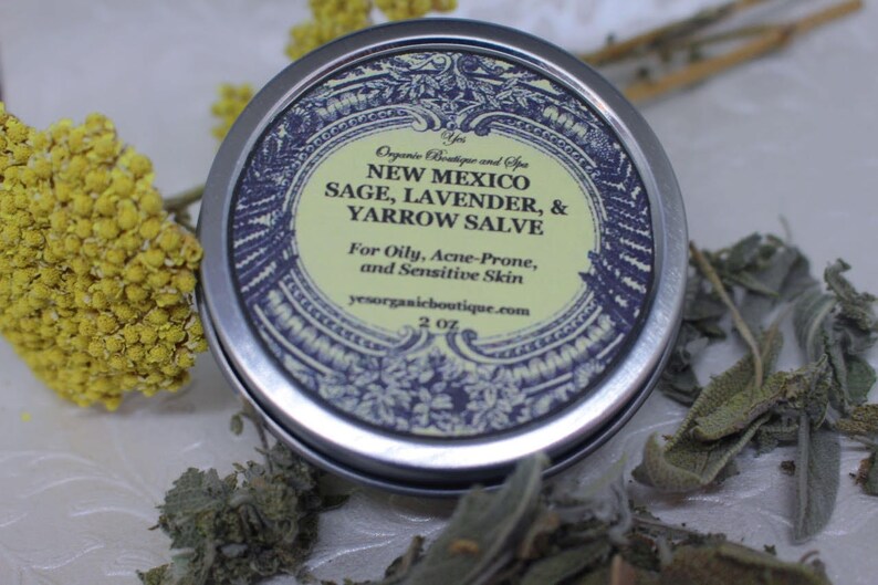 New Mexico Sage Lavender and Yarrow Salve for Acneprone Etsy