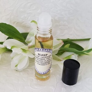 Sleep Essential Oil Blend Relaxing, Balancing, Comforting to Aid in Falling and Staying Asleep Lavender, Bergamot, Vetiver, Ylang Ylang image 2