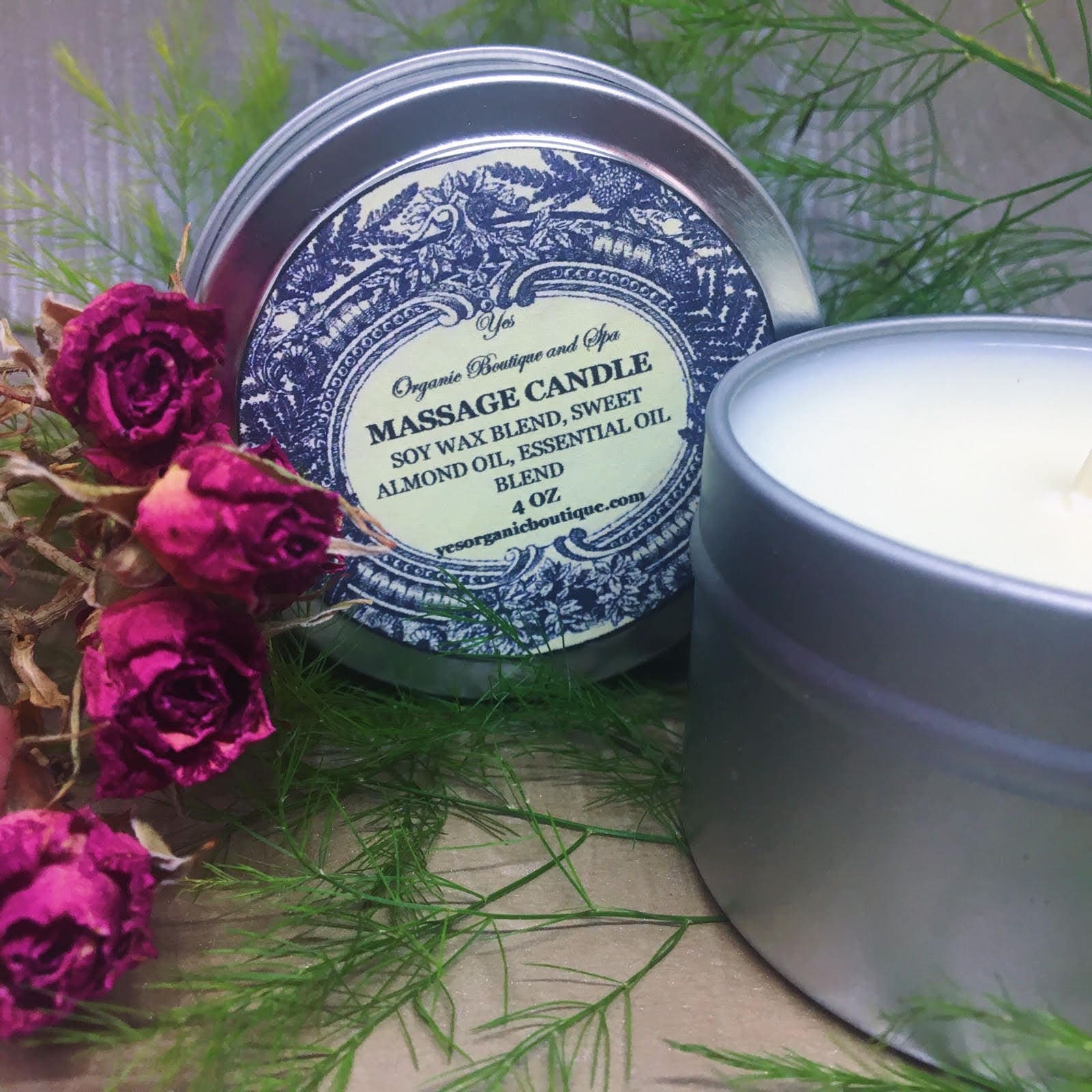AllNatural Massage Candle Sensual Massage Body Oil Etsy