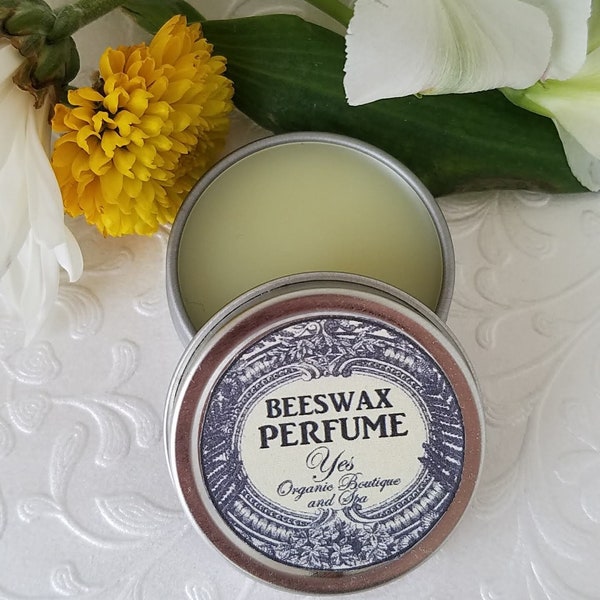 Solid Beeswax Perfume - Men's and Women's Fragrances - Jasmine, Sandalwood, Tobacco & Bayleaf, Cactus Flower, Frankincense and Rose