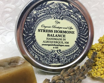 Stress Hormone Balance Salve - Combats Anxiety & Fatigue - Restorative - Ashwagandha, Rhodiola, Holy Basil - Traditional Healing - Ayurveda