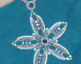 Tutorial 'Bloomin' Marvellous' Pendant Beading Pattern. Digital download. PDF!