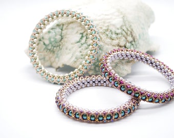 Tutorial 'Medieval Queen' Bangle Beading Pattern. Digital download. PDF!