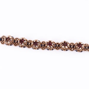 Tutorial for 'Pretty Crowns All in a Row' Bracelet. Beading Pattern. PDF image 5