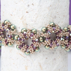 Tutorial 'Circlet' Bracelet Beading Pattern. Digital download. PDF!