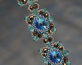 Tutoriel 'Serenity' Bracelet Beading Pattern. Téléchargement numérique. PDF !