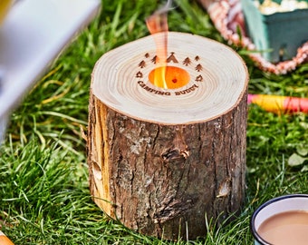 Personalised Engraved Outdoor Fire Log