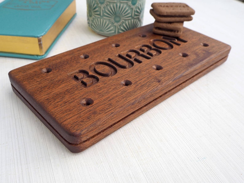 Bourbon Biscuit Wooden Biscuit Coaster image 3