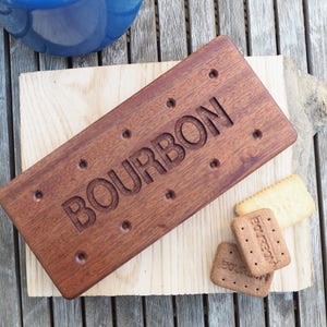 Bourbon Biscuit Wooden Biscuit Coaster image 1