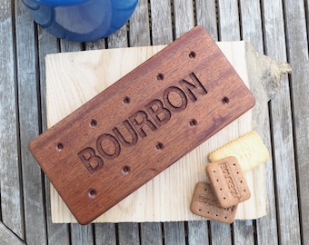 Bourbon Biscuit Wooden Biscuit Coaster