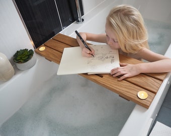 Wooden Oak, ipad stand and bath board