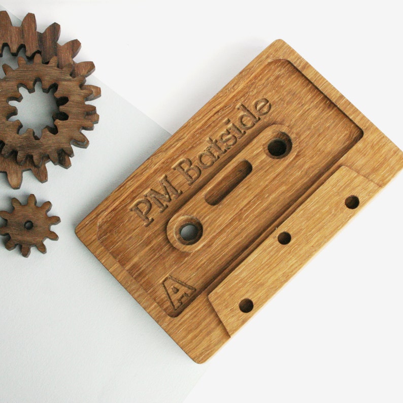 Cassette tape door wooden wedge image 1