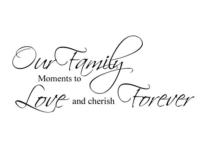 Our Family Moments to Love and cherish Forever Vinyl Wall | Etsy