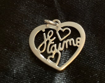 Pendentif Je t’aime Argent 925