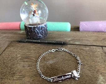 Gourmette Bebe Argent Etsy