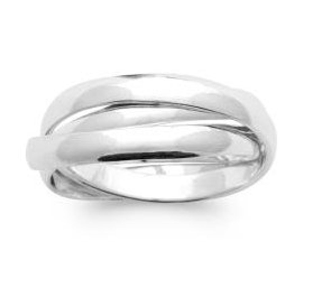 Bague 3 anneaux Argent 925/1000 Mixte Tailles 50 à taille 70