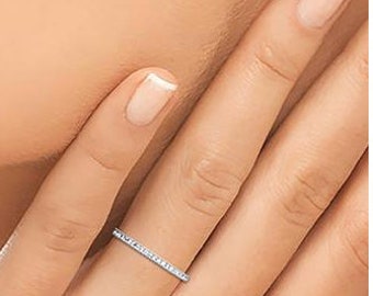 Bague Femme Argent 925 Rhodié Oxydes de Zirconium Microserti