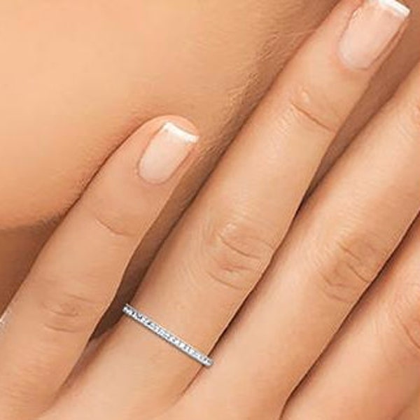 Bague Femme Argent 925 Rhodié Oxydes de Zirconium Microserti